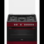 Cuisiniere Haier 5feux 90x60 A Gaz Rouge Hcr6050egr