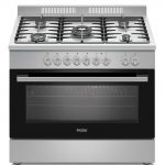 Cuisiniere Haier 5feux 90x60 A Gaz Gris Hcr6050egs2
