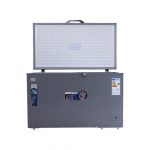Congelateur Astech 400litres Avec Vitre Gris Ch400gm